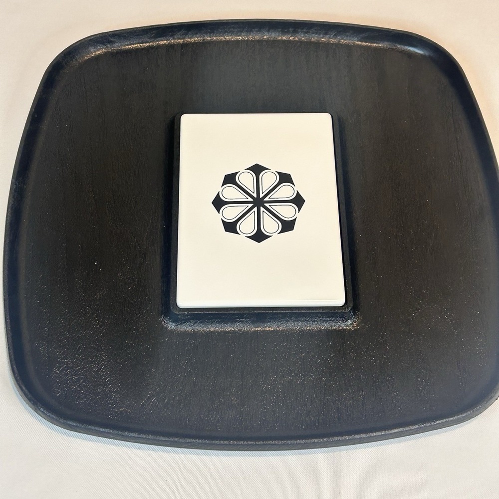 Vintage Charcuterie Cheese Board Plastic Wood Grain 1970s by Miracle Maid